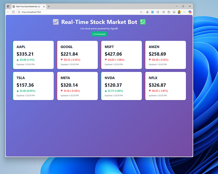 How to Build a Real-Time Stock Market Bot Using .NET and SignalR (Step-by-Step Guide) 📈💹
